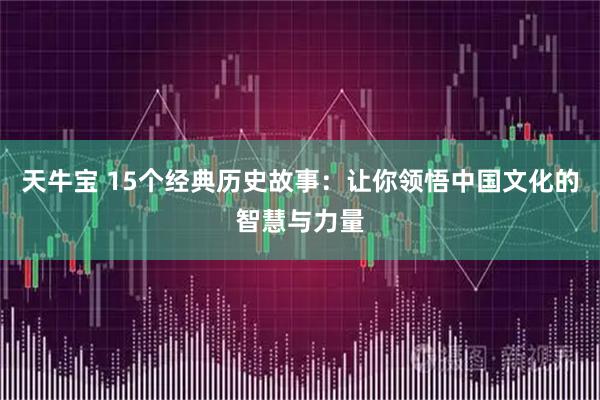 天牛宝 15个经典历史故事：让你领悟中国文化的智慧与力量